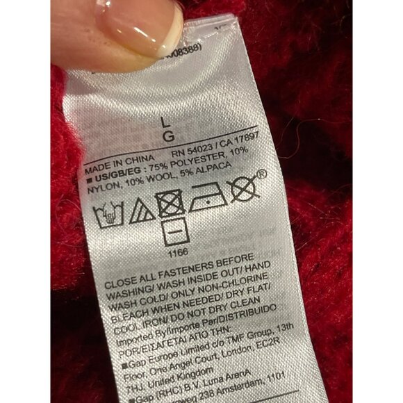 Cult Gaia X Gap Collab Cable Knit Crop Cardigan Size Large NWT - Picture 6 of 7